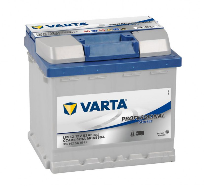 Autobaterie 52Ah Varta Professional Starter LFS52